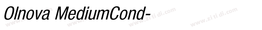 Olnova MediumCond字体转换